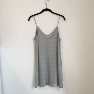 Cute Silver Chainlink Mesh Mini Dress/Tunic